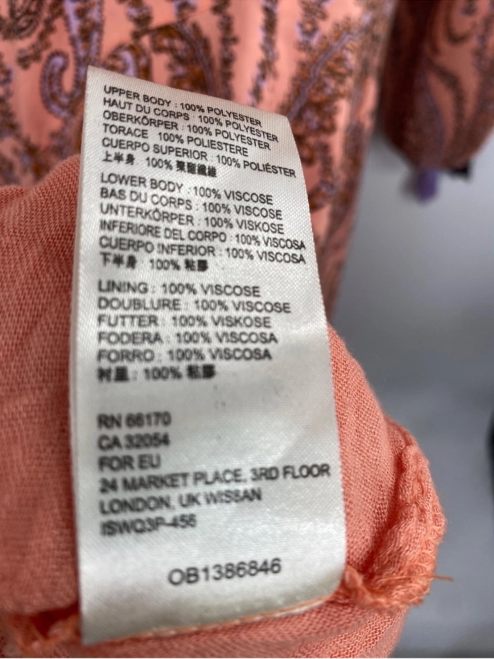 Free People Mirage Boho Printed Maxi Dress in Orange Maxikjole size 10 - Picture 12 of 16